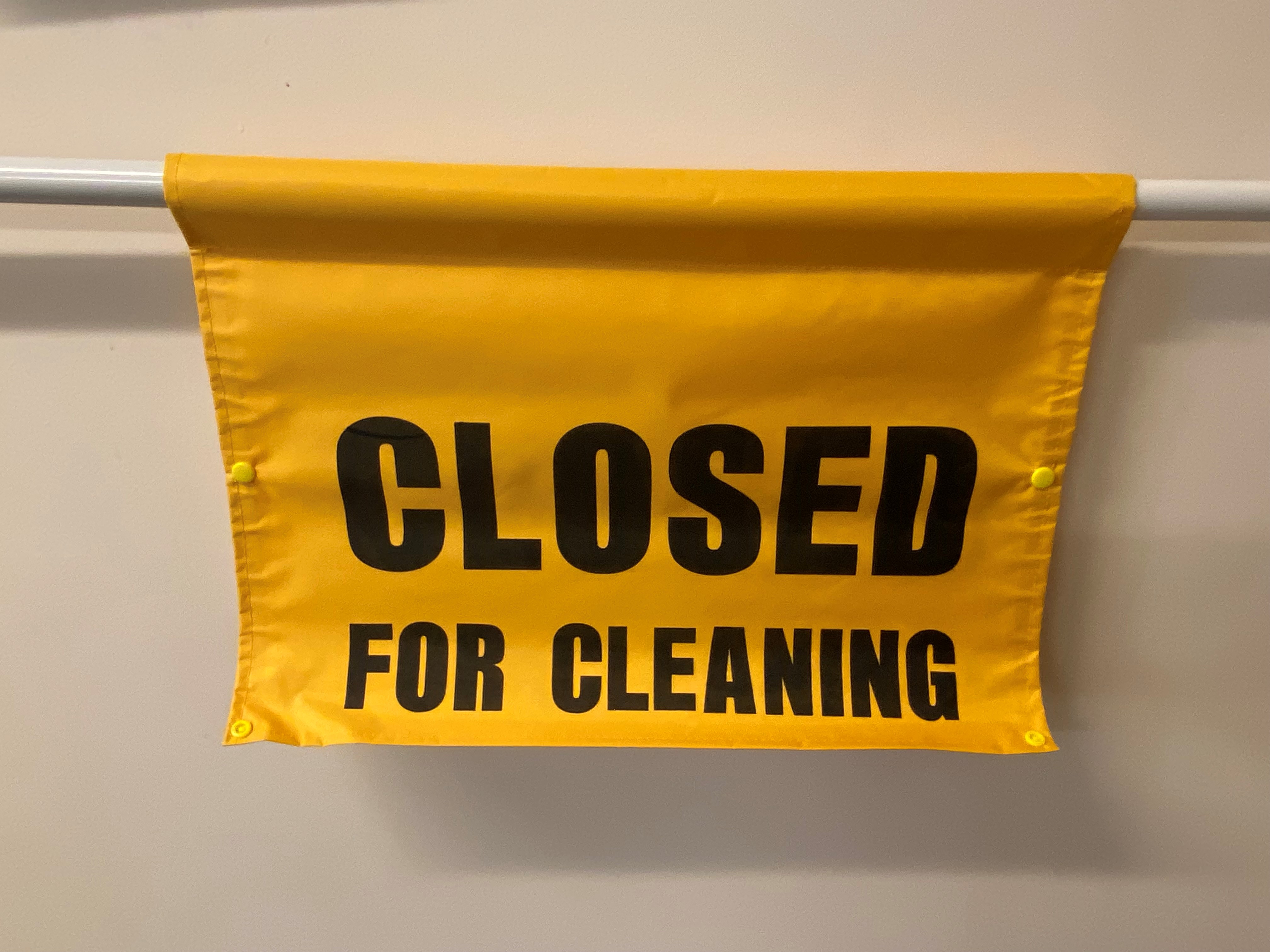 CLOSED FOR CLEANING DOOR SIGN Cleaning and Hygiene Distributors